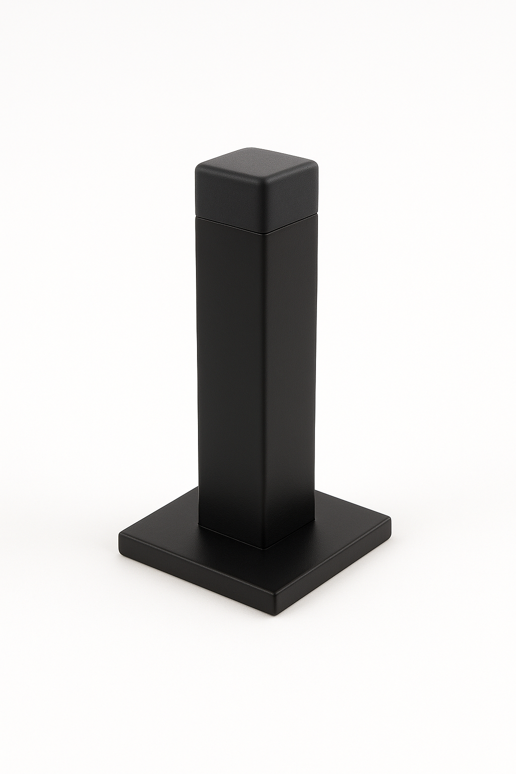 Square Rubber Tip Floor-Mounted Door Stopper