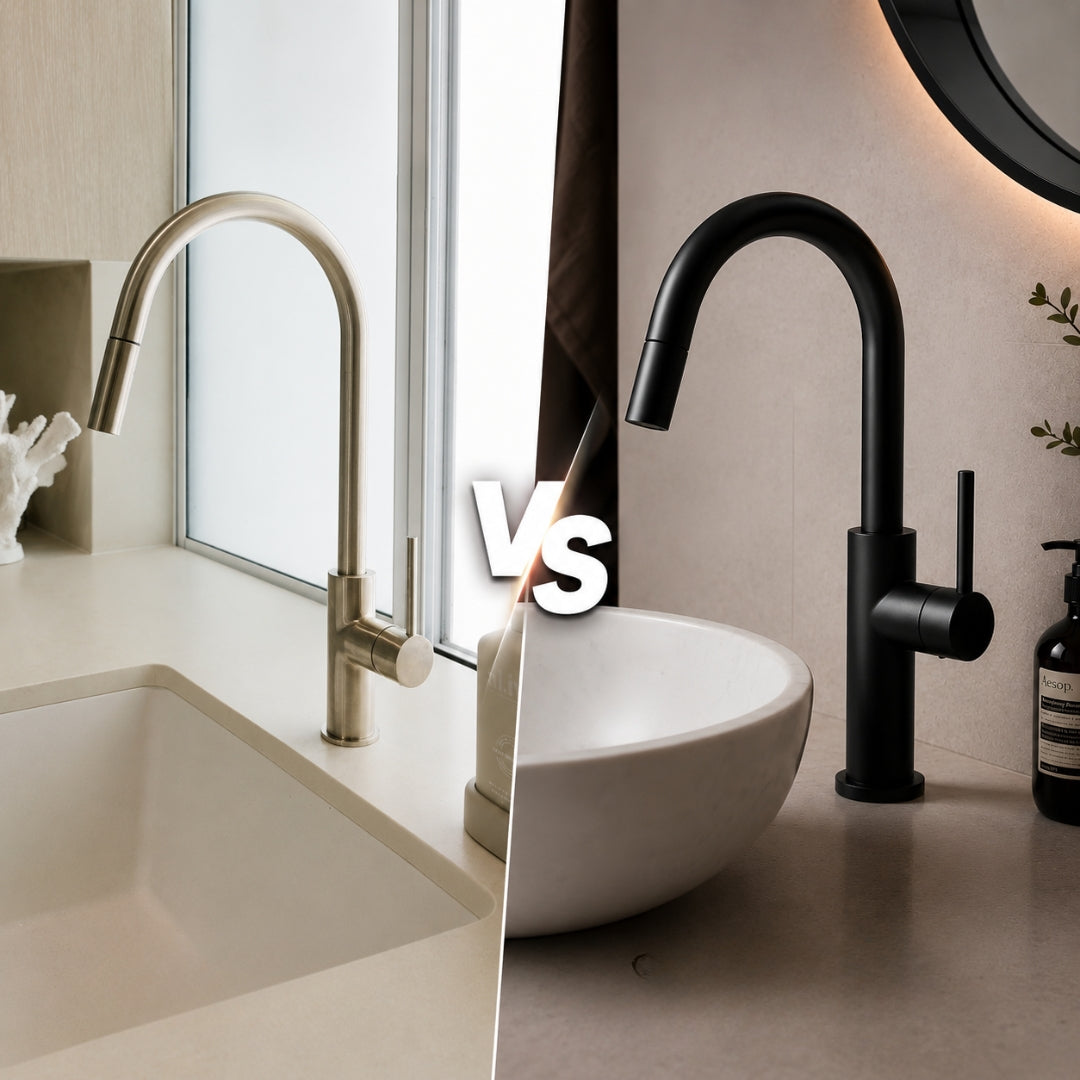 Matte Black vs Brushed Nickel Tapware: Which Finish Is Right for Your Home?