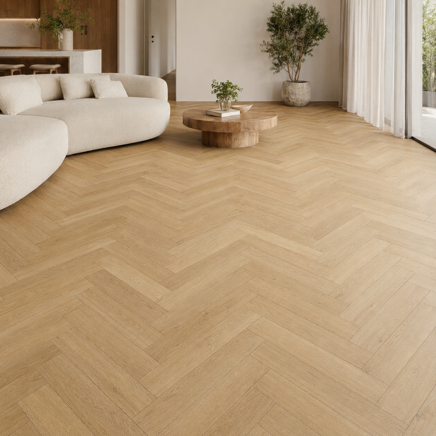 Hybrid Herringbone Flooring collection – natural oak herringbone flooring