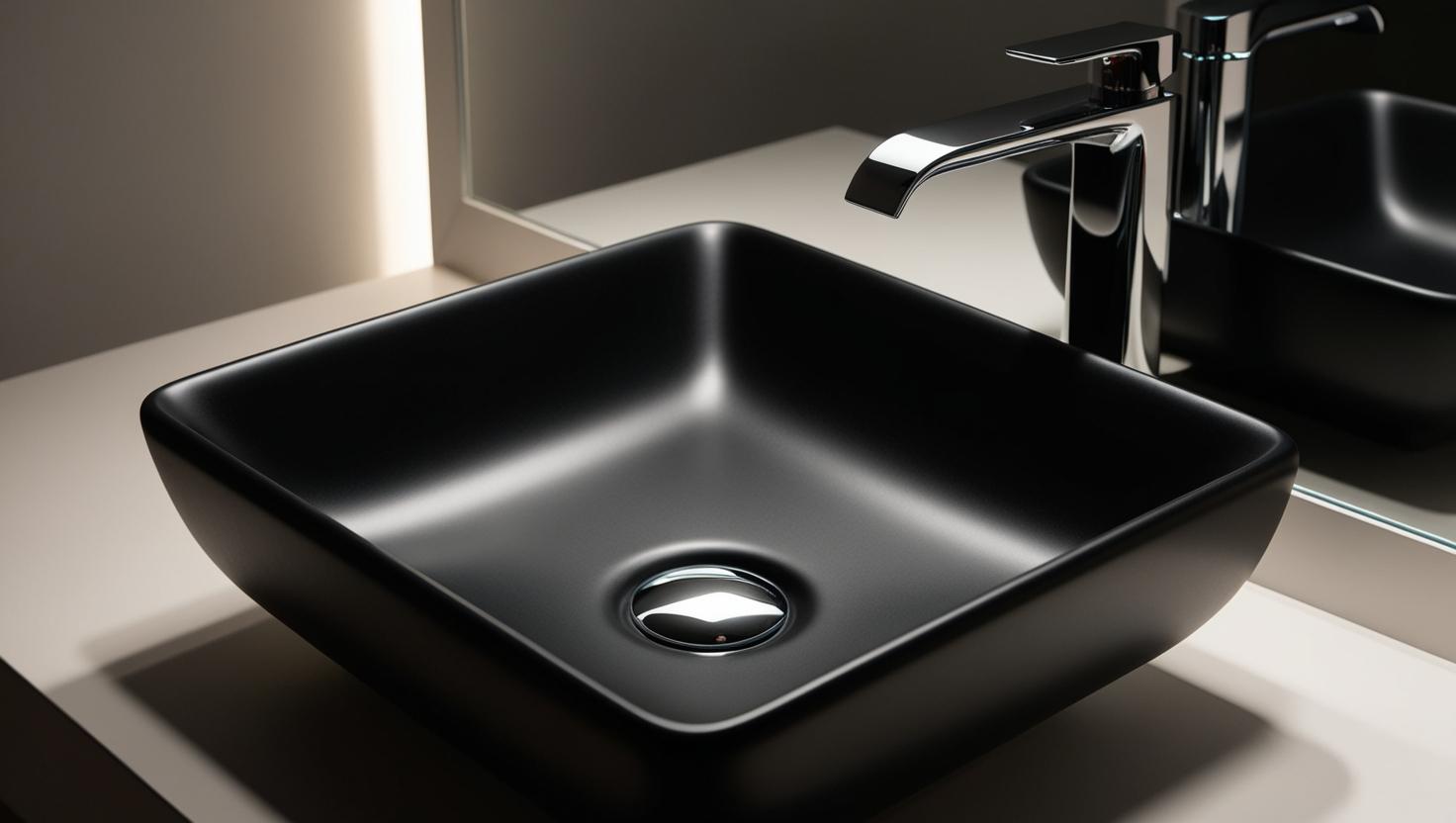 Square Above Counter Ceramic Basin