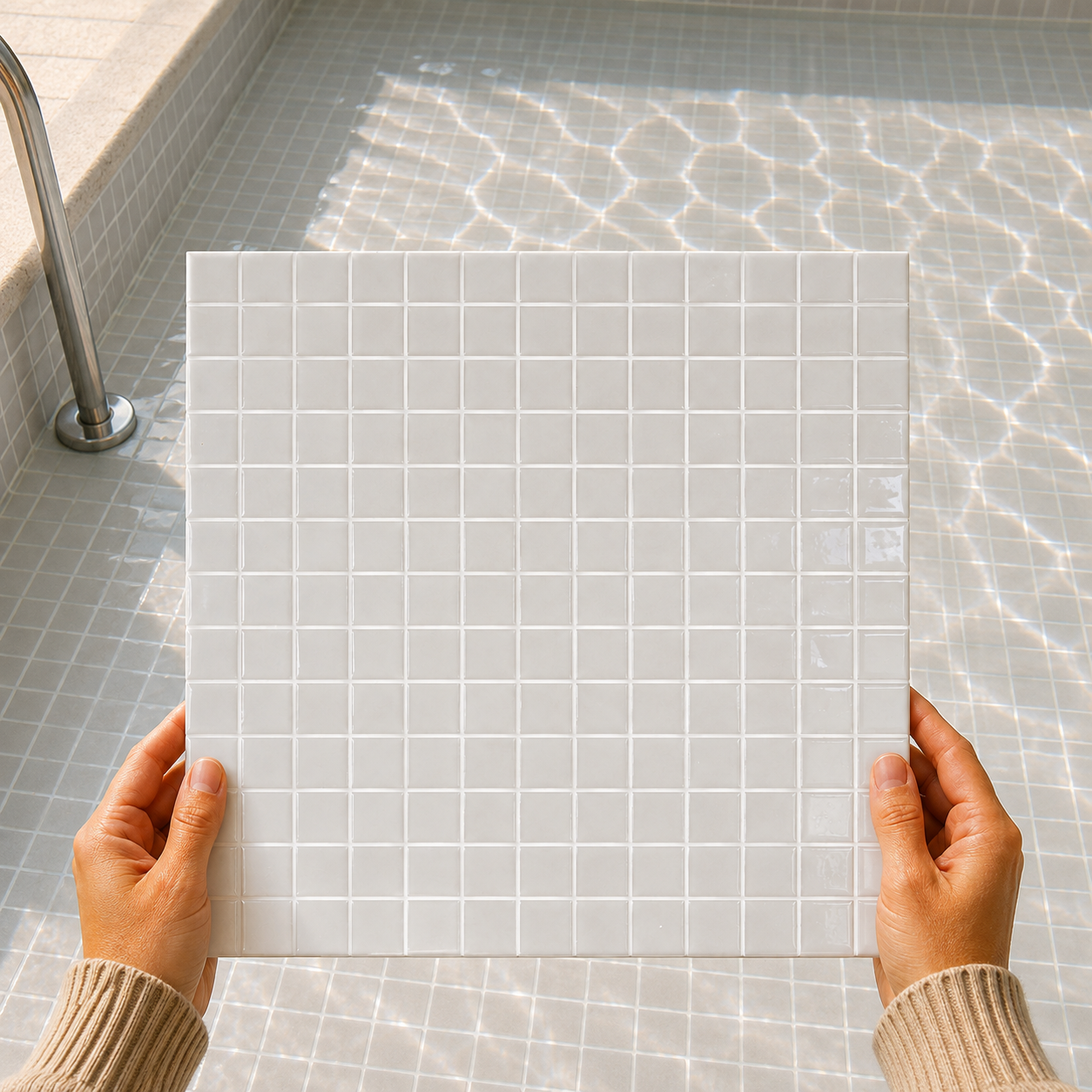Genuine Snow White Pool Tile