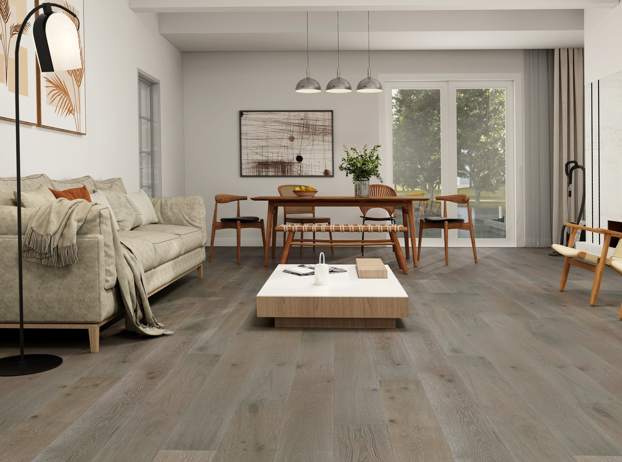 Bonita Grey Wash Engineered European Oak Flooring 14mm