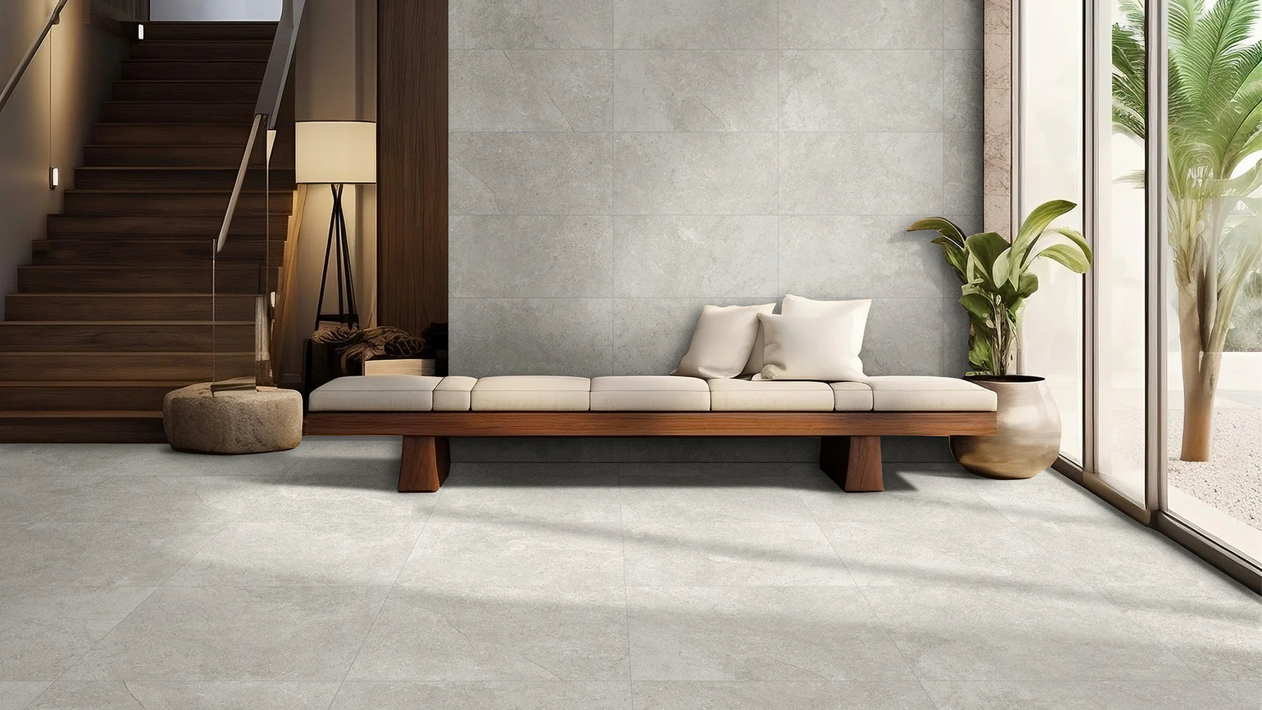 Borgogna Light Grey Porcelain Tile