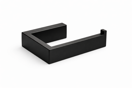 Matte Black Square Toilet Paper Roll Holder | SS304 Bathroom