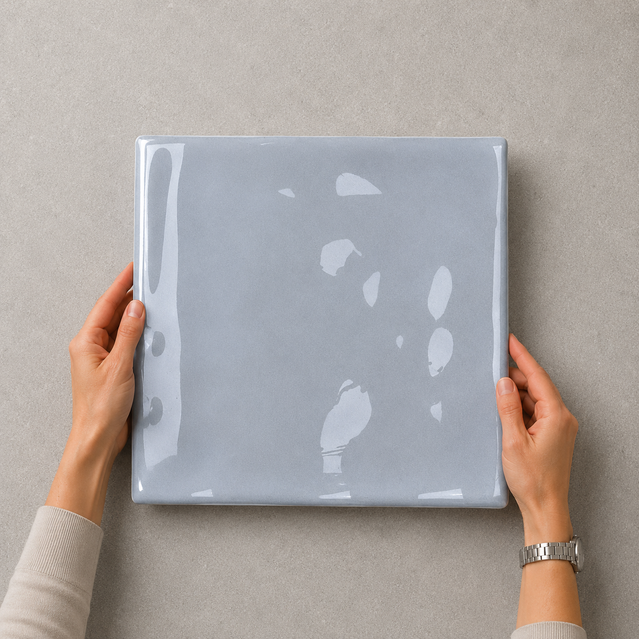 Luxe Sea Blue Ceramic Tile