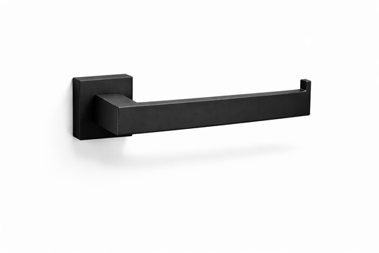 Toilet Paper Holder – Matte Black Wall Mounted Bathroom Roll Rack