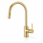 Pullout Kitchen Mixer Tap – Stylish Swivel Gooseneck Faucet | WELS | Brushed Gold