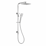 10″ Square Rainfall Shower Head Set –3 Mode Handheld | WELS Rated | Chrome