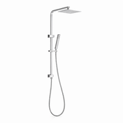 10" Square Rainfall Shower Head Set – Rectangle Handheld Spray| WELS Rated | Chrome