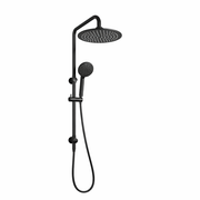 10″ Round Rainfall Shower Head Set –3 Mode Handheld | WELS Rated | Matte Black