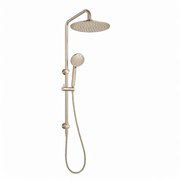 10″ Round Rainfall Shower Head Set –3 Mode Handheld | WELS Rated | Brushed Nickel