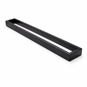 Modern Matte Black Square Single Towel Rail 600mm | SS304 Bathroom