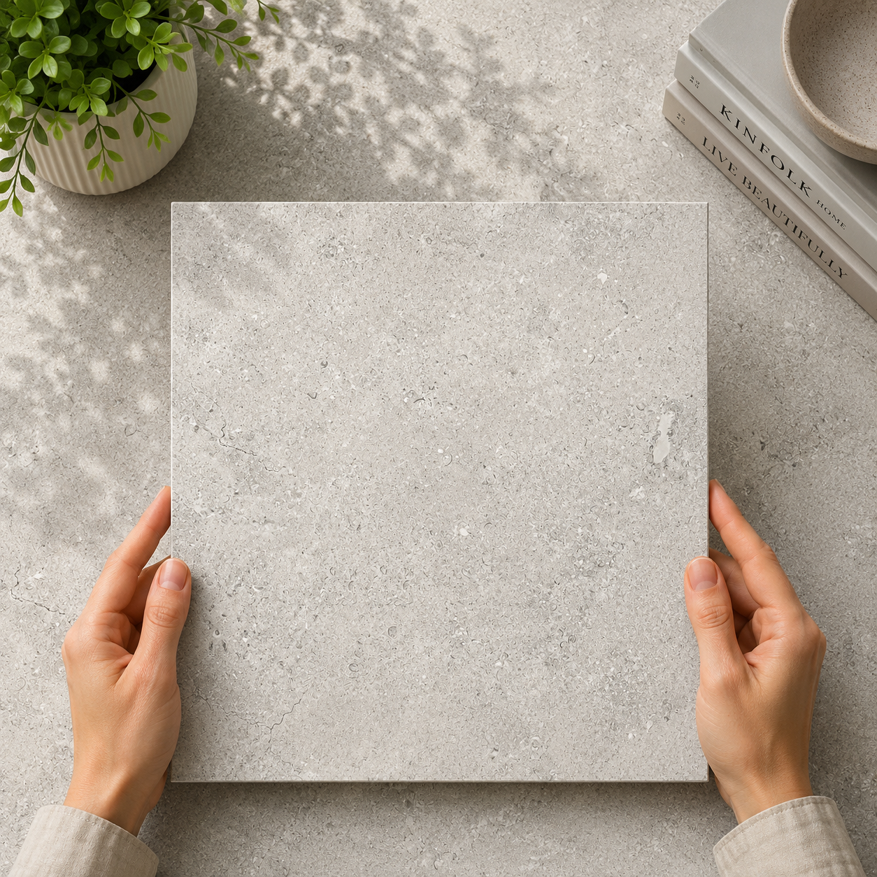 Perlato  Bianco Porcelain Tile