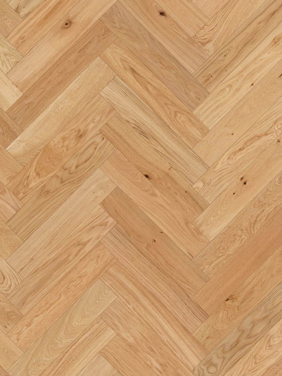 CrossWood T3 Natural Oak Engineered Herringbone European Oak Flooring 14mm