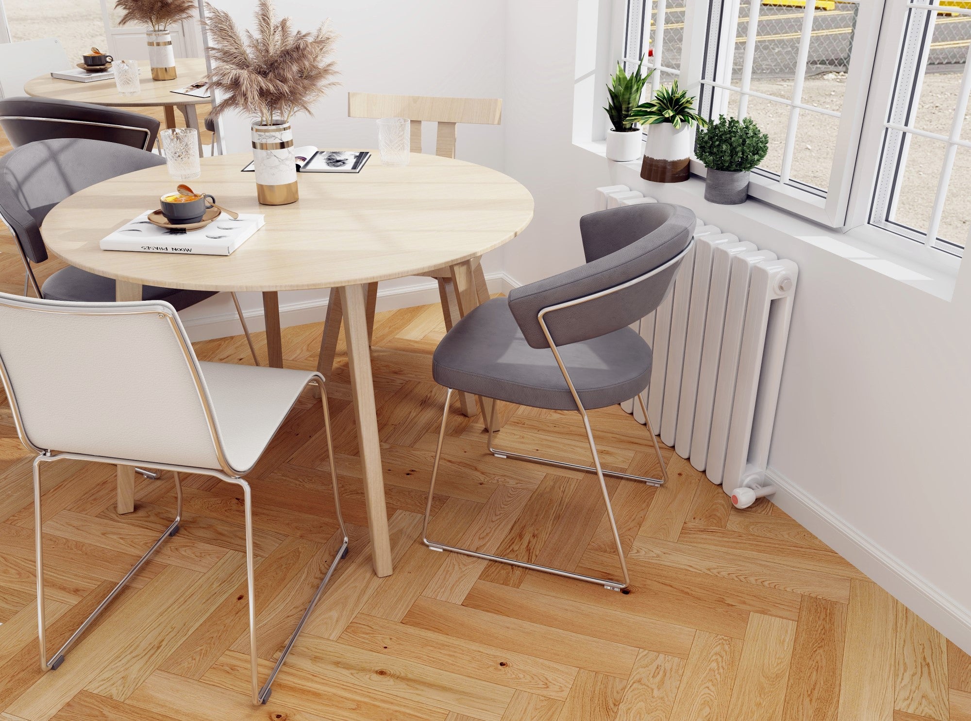 CrossWood T3 Natural Oak Engineered Herringbone European Oak Flooring 14mm
