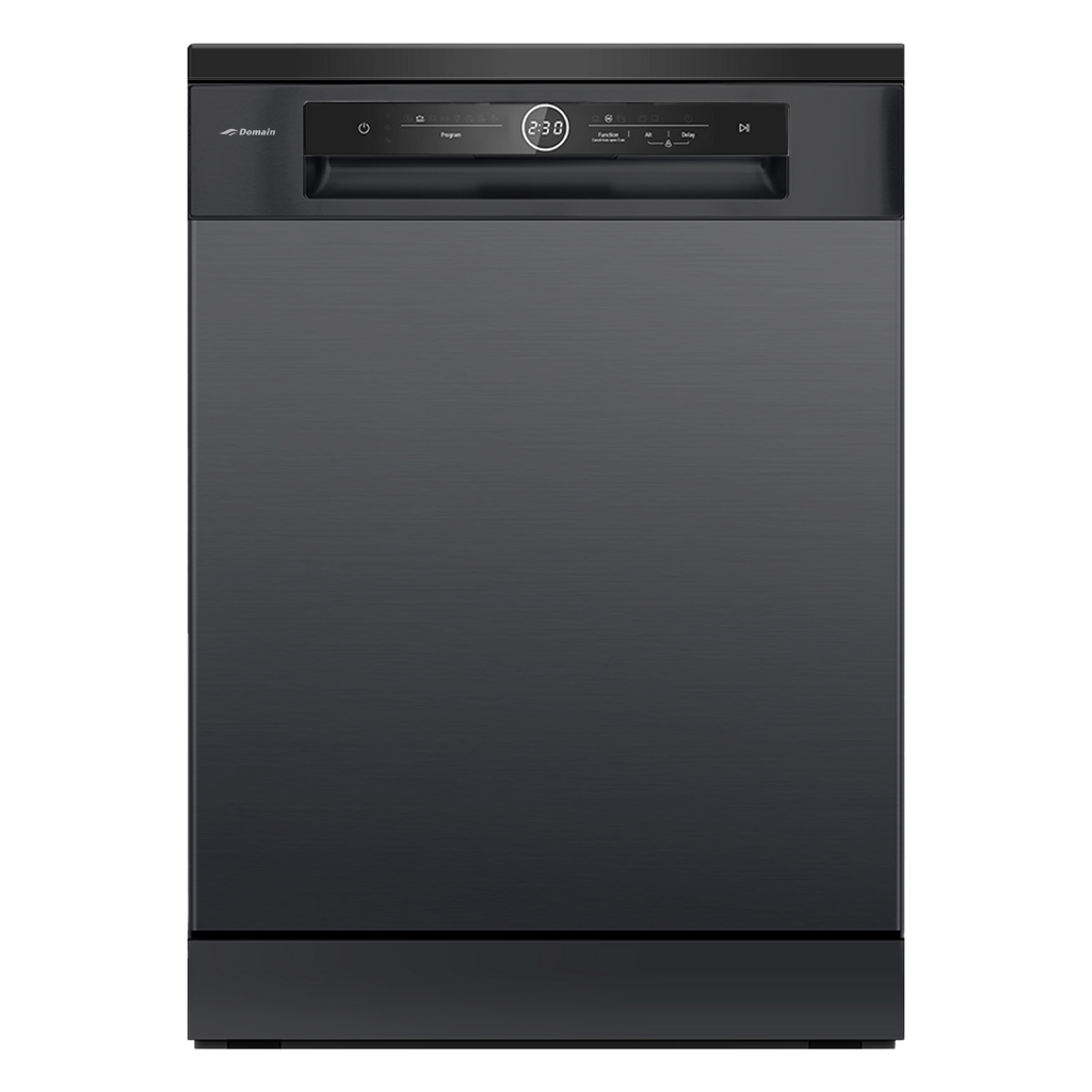 Domain Premium 15 Place Stainless Steel Dishwasher | Black | 600mm