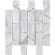 Deco Barres Carrara Porcelain Tile 48x148mm