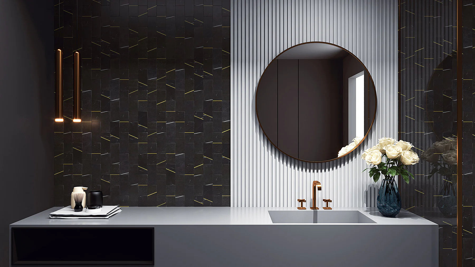 Deco Barres Porcelain Tile 48x148mm