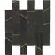 Deco Barres Nero Marquina Porcelain Tile 48x148mm