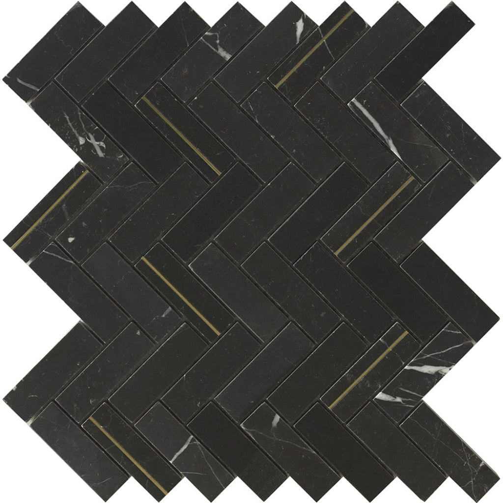 Deco Herringbone Porcelain Tiles