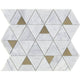 Deco Pyramid Carrara Porcelain Wall Tile 71x70mm