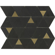 Deco Pyramid Nero Marquina Porcelain Wall Tile 71x70mm