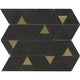 Deco Pyramid Nero Marquina Porcelain Wall Tile 71x70mm
