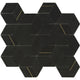 Deco Cubic Nero Marquina Porcelain Wall Tile 55×95.2mm