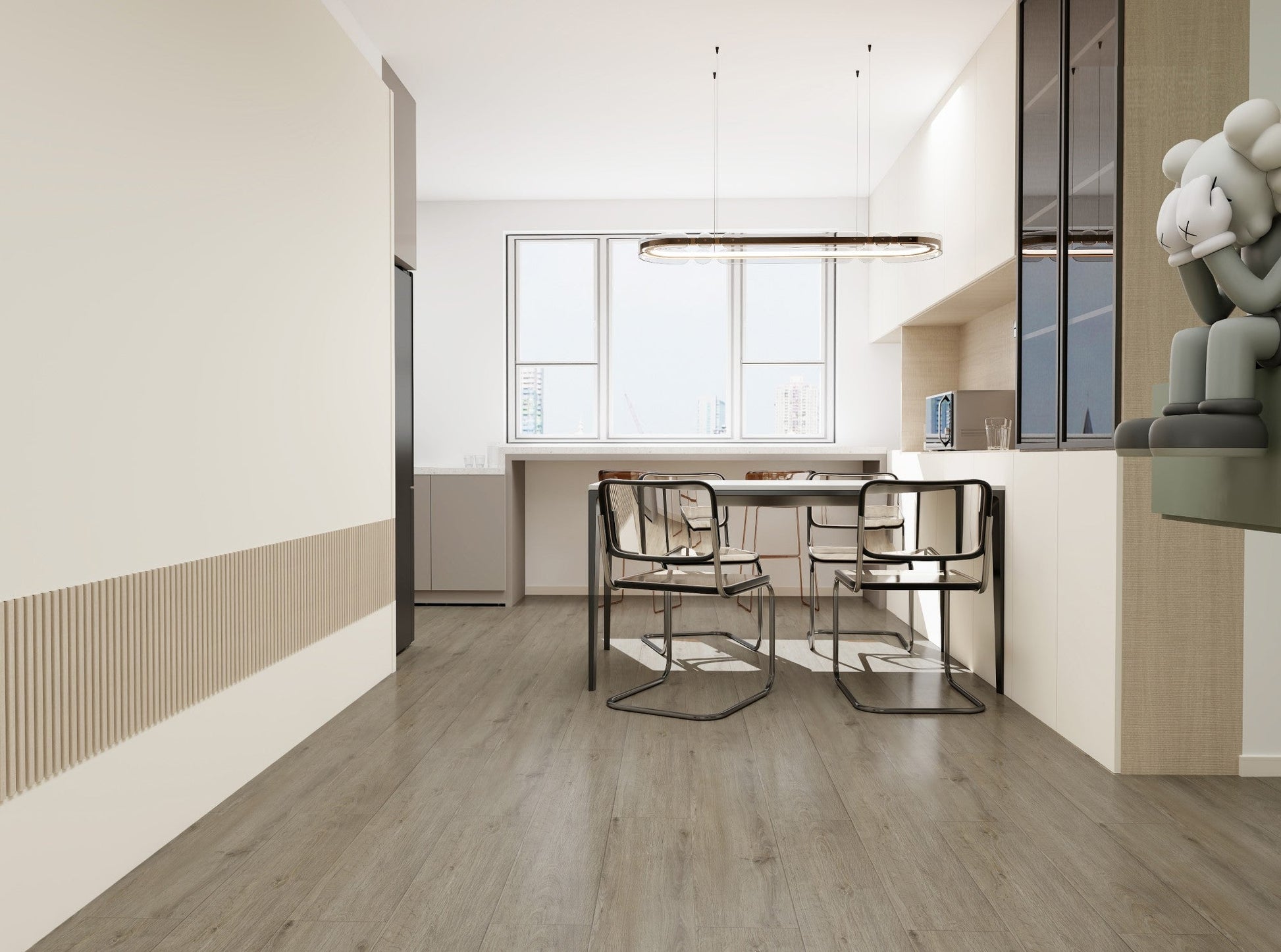 Duro Plus Natural Oak waterproof hybrid flooring render image