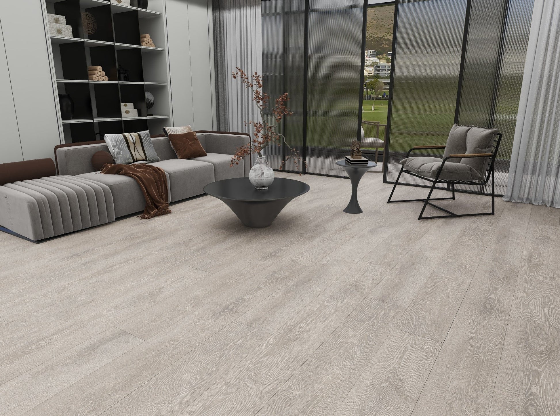 Duro Plus Navy Grey waterproof hybrid flooring render image