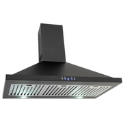 Euro 90cm Black Alfresco Canopy Rangehood – EBB900BK3R (EBB900BK3R)