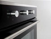 Euro Appliances EO604SX 60cm fan-forced oven in stainless steel and black