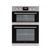 Euro Appliances EO8060DX 60cm electric double oven in stainless steel and black
