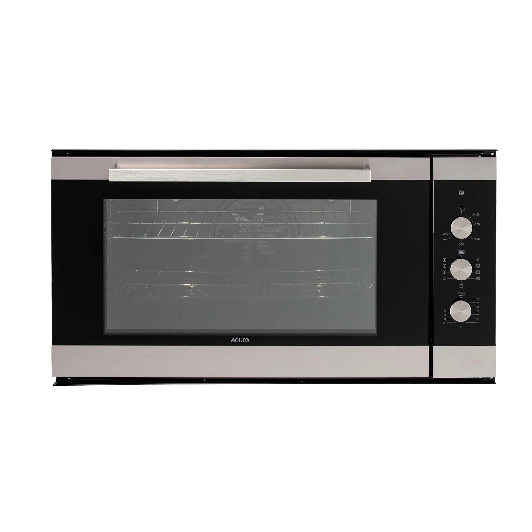 Euro Appliances EO900MX2 90cm electric multifunction oven in stainless steel and black
