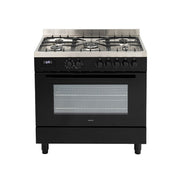 Euro 90cm Dual Fuel Freestanding Cooker Black – EO90FSDPBL (EO90FSDPBL)