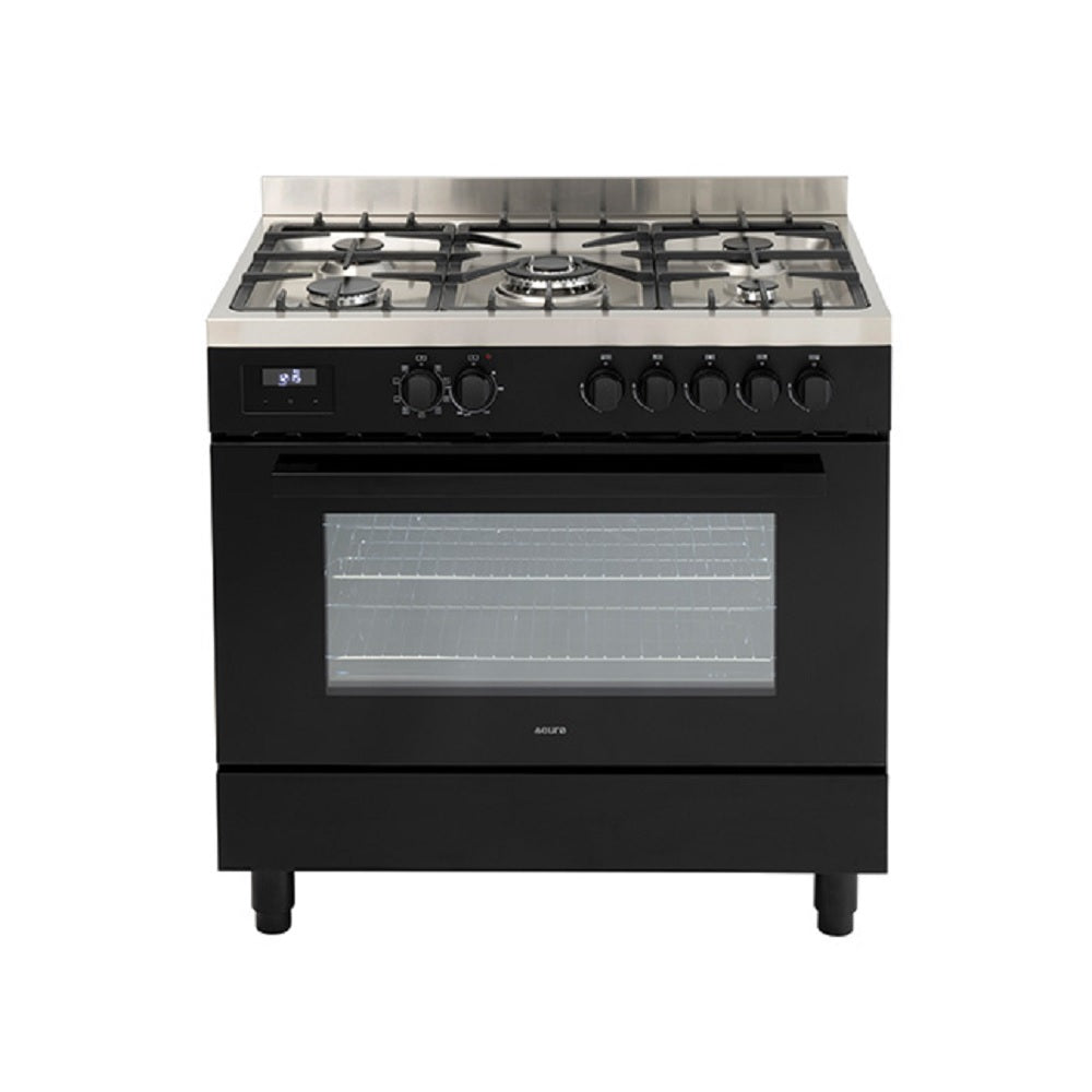 Euro 90cm Dual Fuel Freestanding Cooker Black – EO90FSDPBL (EO90FSDPBL)