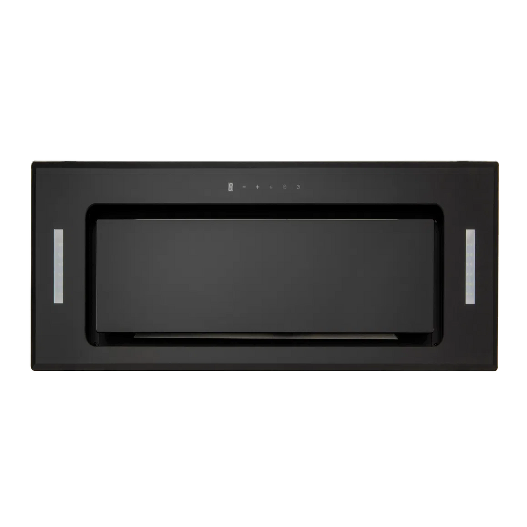 Euro 52cm black glass undermount rangehood ER52UMBG