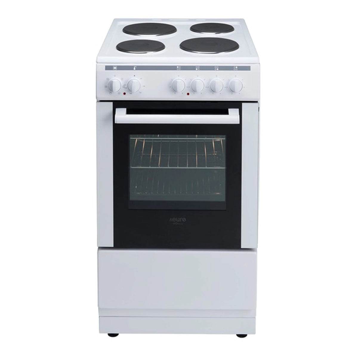 Euro 50cm Electric Freestanding Cooker White – EV500EWH (EV500EWH)