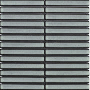 Light Grey Concave Speckle Finger Mosaic Porcelain Tile 20x145mm
