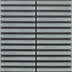 Light Grey Concave Speckle Finger Mosaic Porcelain Tile 20x145mm