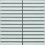 White Concave Speckle Finger Mosaic Porcelain Tile 20x145mm
