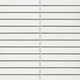 White Flat Finger Mosaic Tile 22x145mm