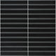 Black Flat Finger Mosaic Tile 22x145mm