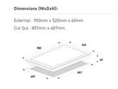 Domain GOG90S installation dimensions