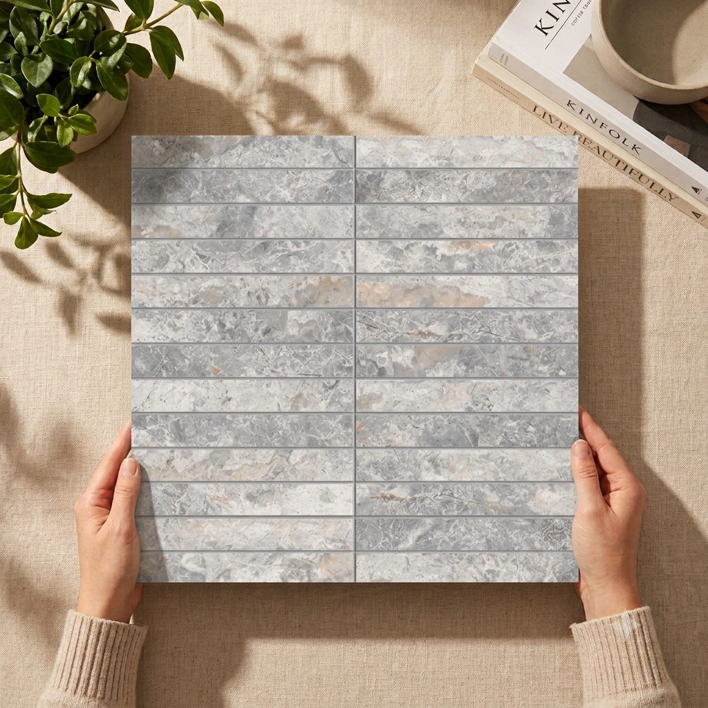 Tundra Finger porcelain mosaic lifestyle setting