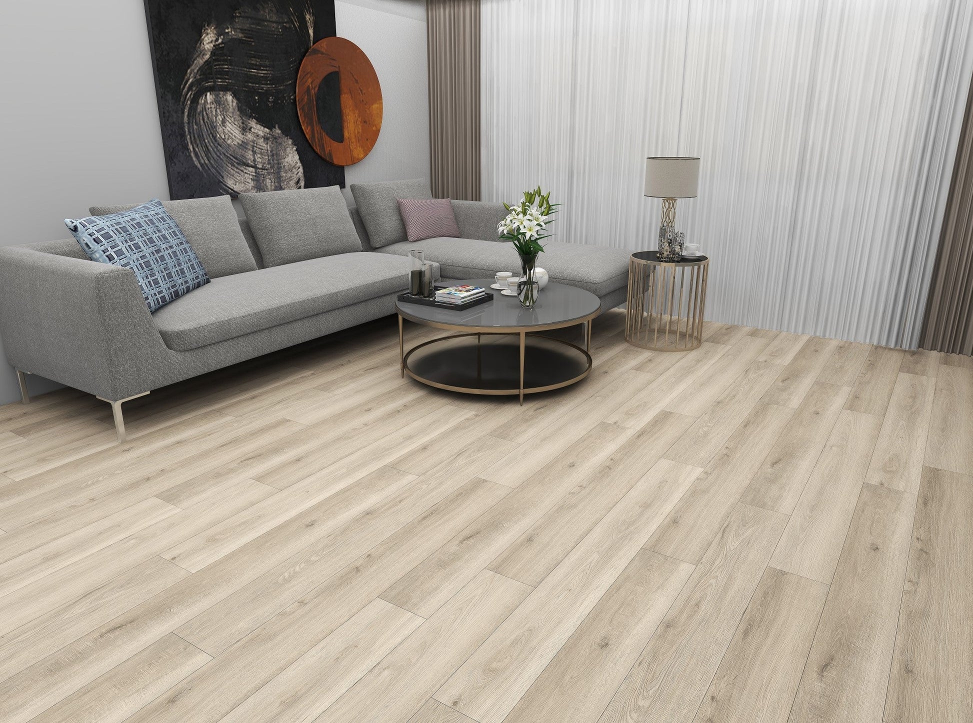 Guardian Chester Oak waterproof hybrid flooring render image