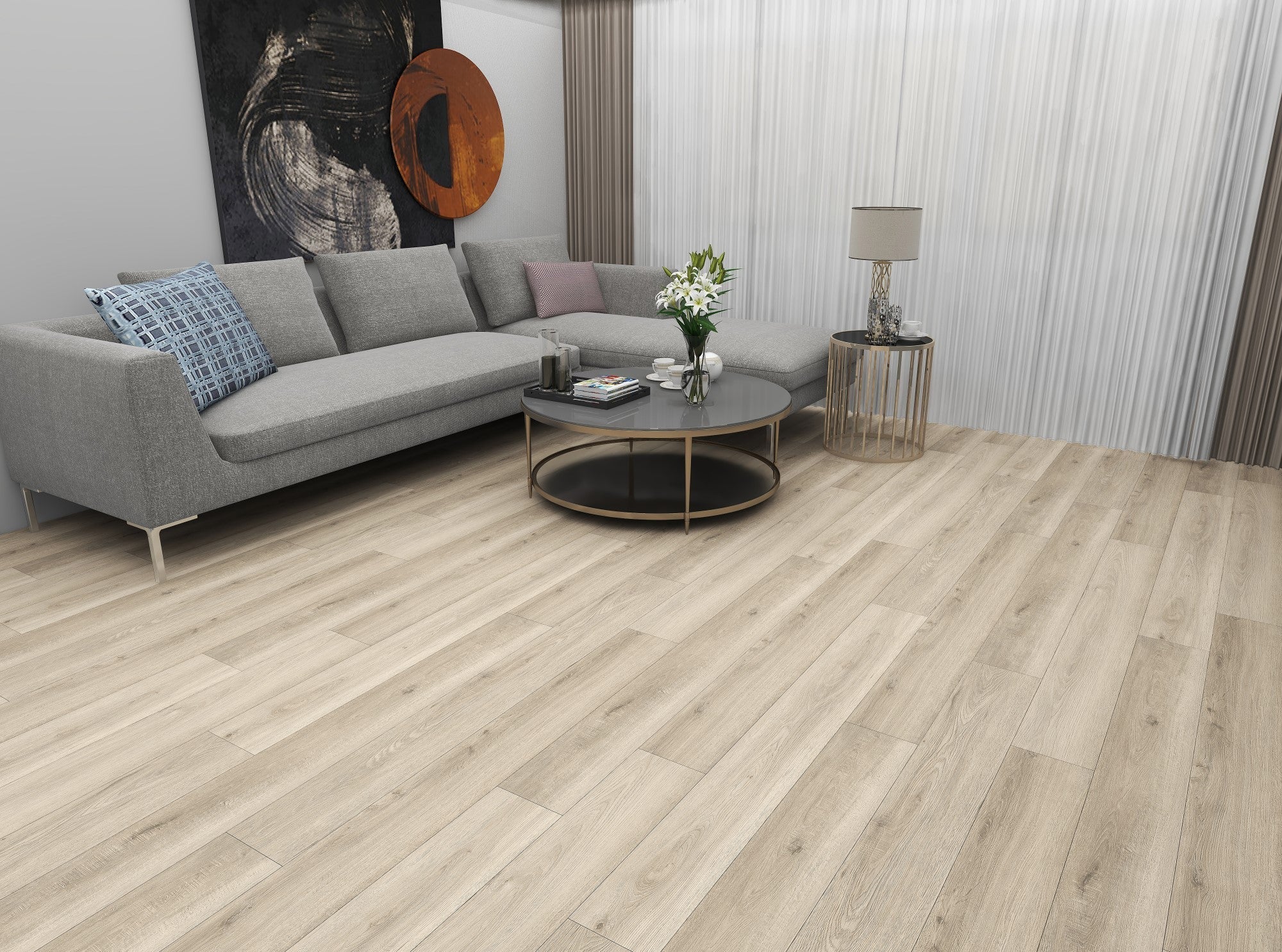 Guardian Chester Oak waterproof hybrid flooring render image