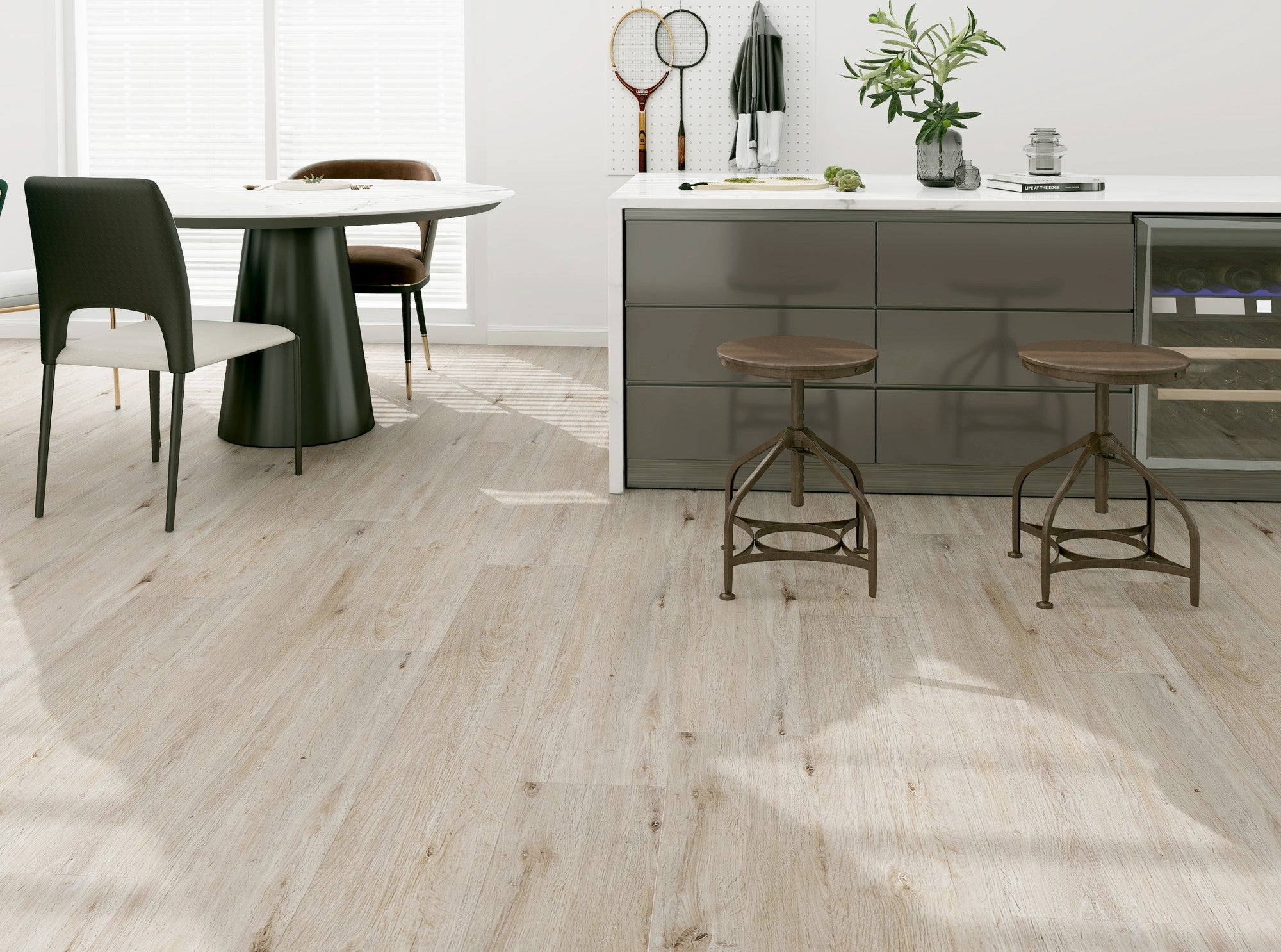 Guardian Natural Oak waterproof hybrid flooring render image
