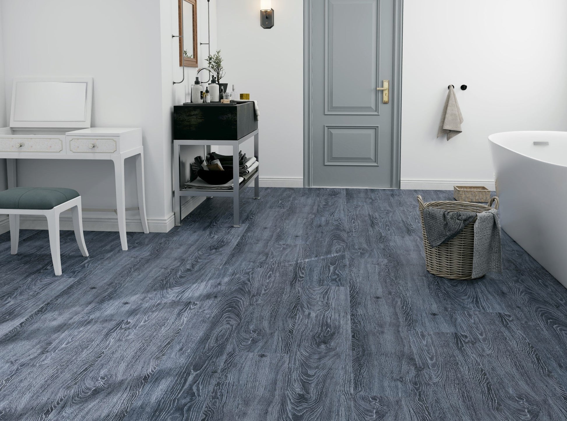 Guardian Dark Oak waterproof hybrid flooring render image