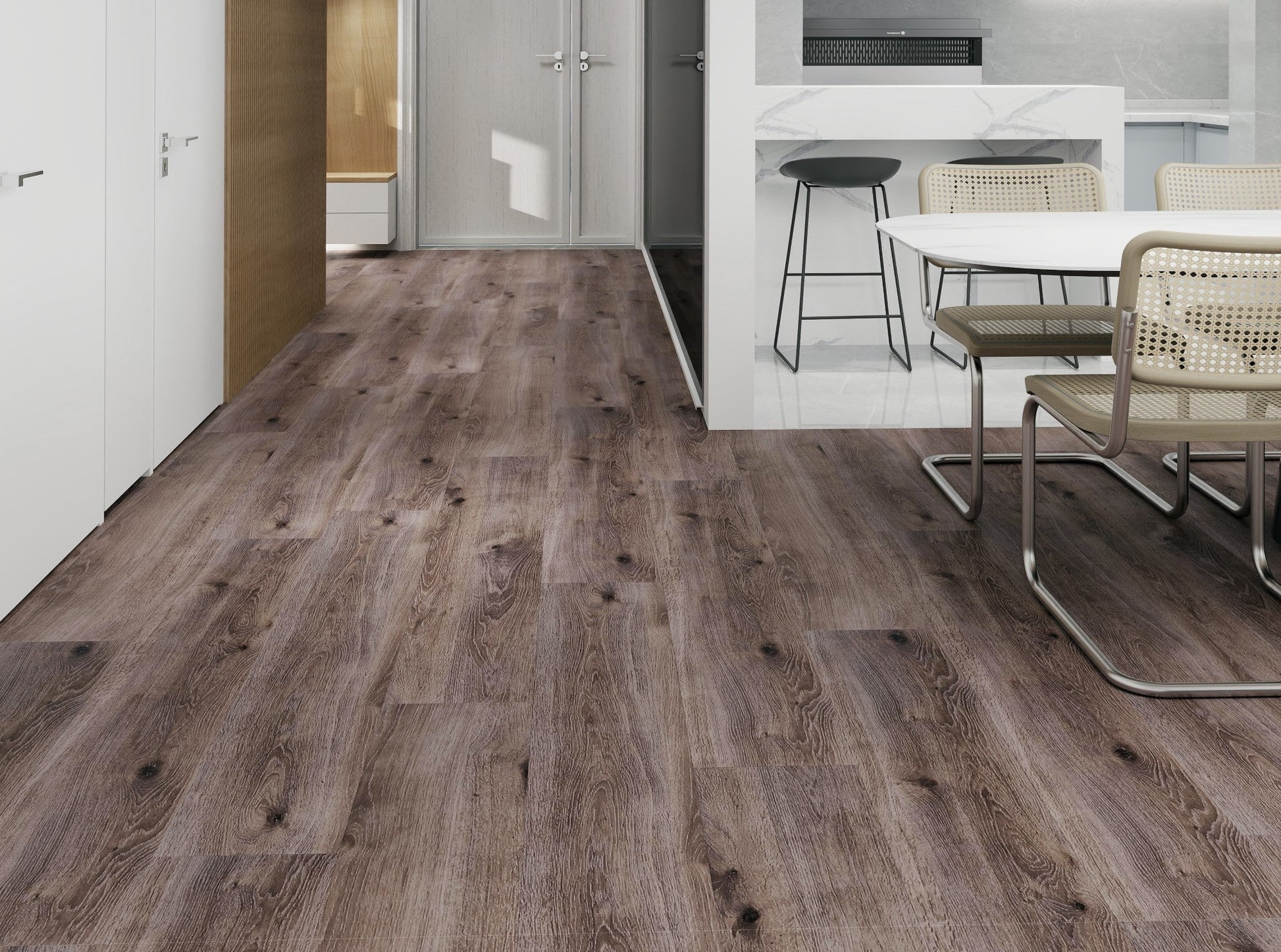 Guardian Cottage Brown waterproof hybrid flooring render image